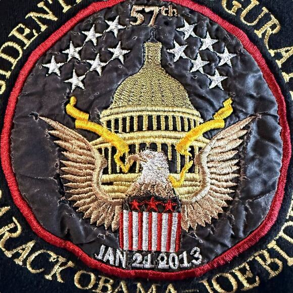 2013 Barack Obama Presidential Inauguration Sweatshirt Mens Black Delta Brand XL - Picture 6 of 6